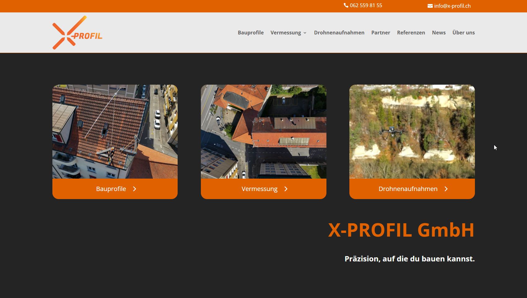 X-Profil Webseite
